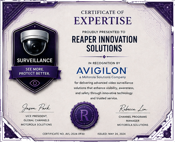 Surveillance certificate of expertise